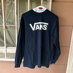 Vans men’s navy long sleeve shirt